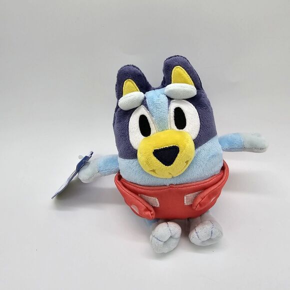 BLUEY & FRIENDS  - BABY BLUEY in RED DIAPER 7” Stuffed Plushed Dog Toy NWT - Picture 1 of 4